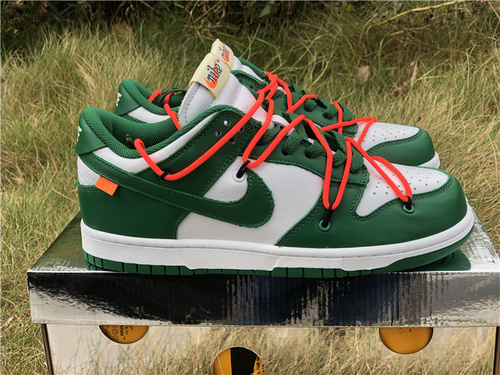 Correct version_ OFF-WHITE X NIKE DUNK LOW Green Goods Number_ CT0856-100 Full code Shipment 36--46-b6605cc7